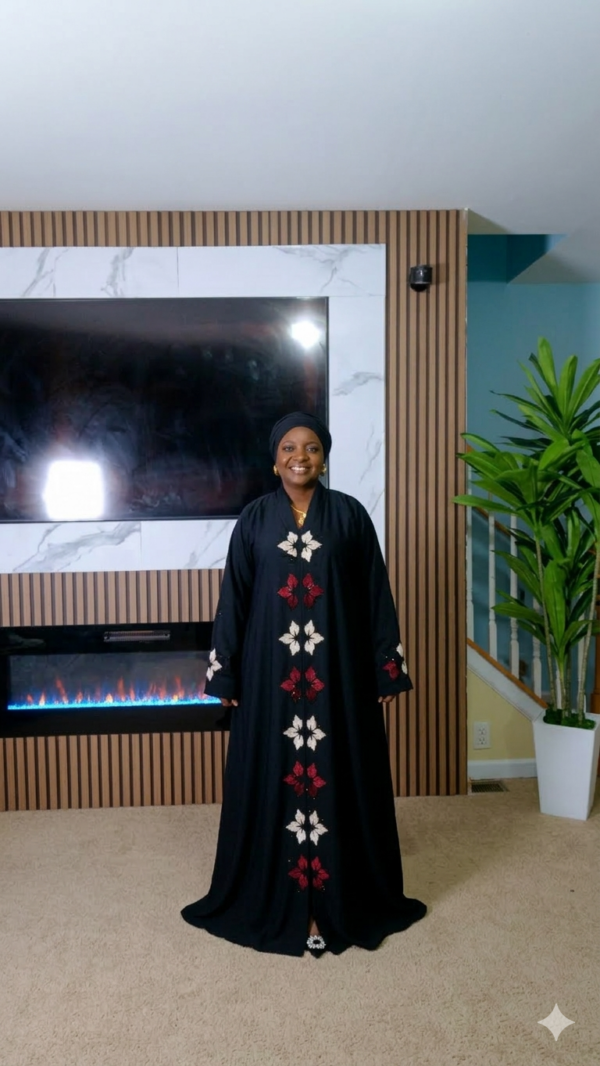 black Dubai abaya( size:60)