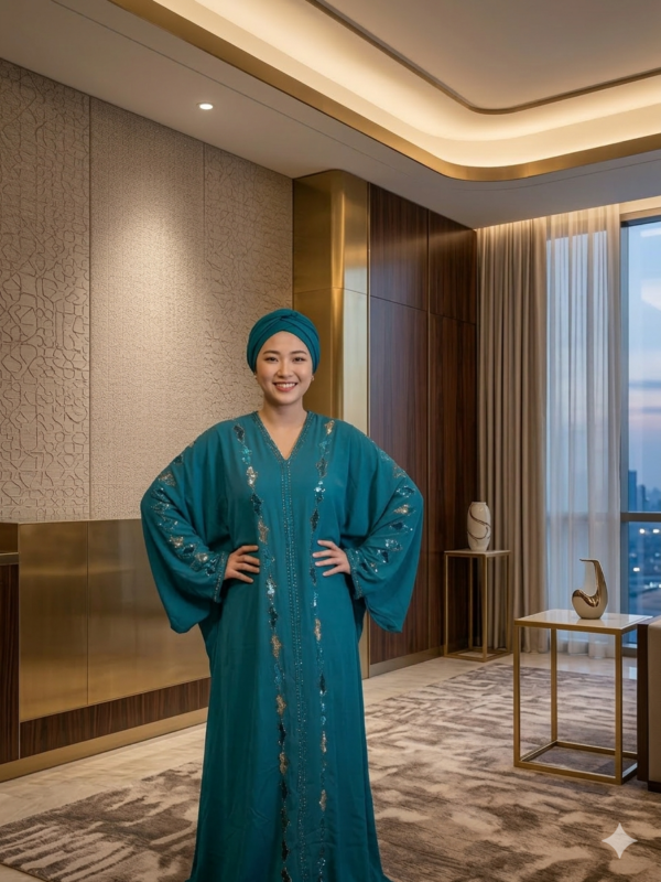 the teal topaz farasha