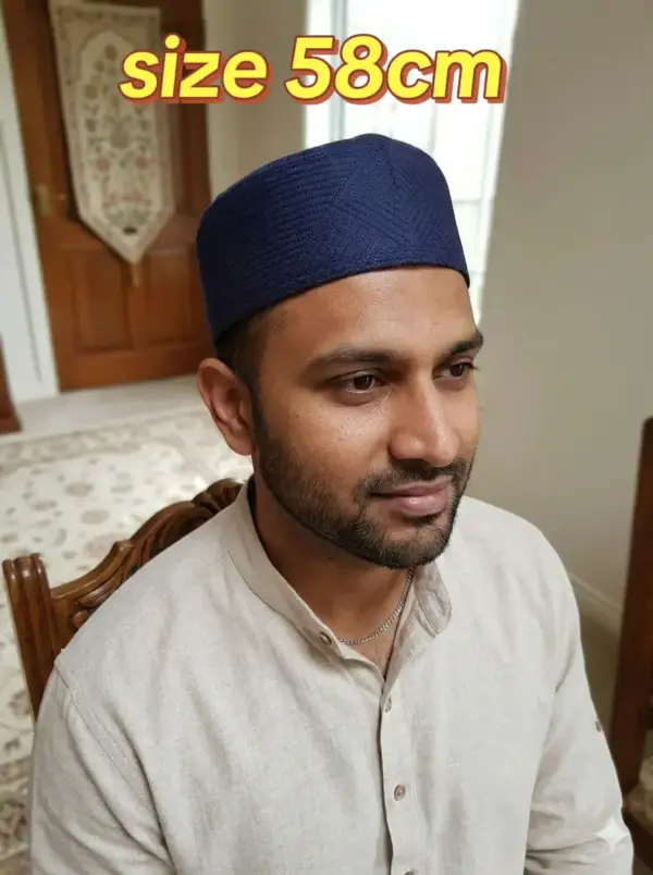 navy blue men cap 58cm