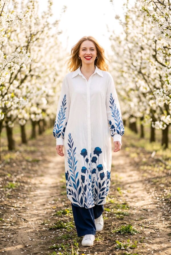 The Yasmin Porcelain Tunic & Trouser