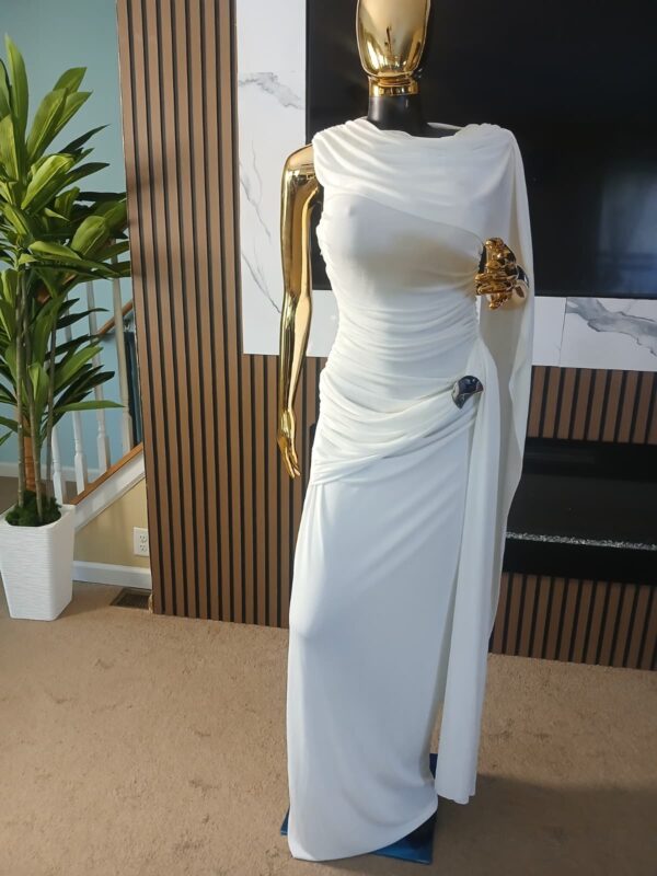 Elysian Draped Goddess Maxi Dress