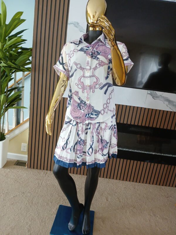 Equestrian Chic Scarf-Print Set