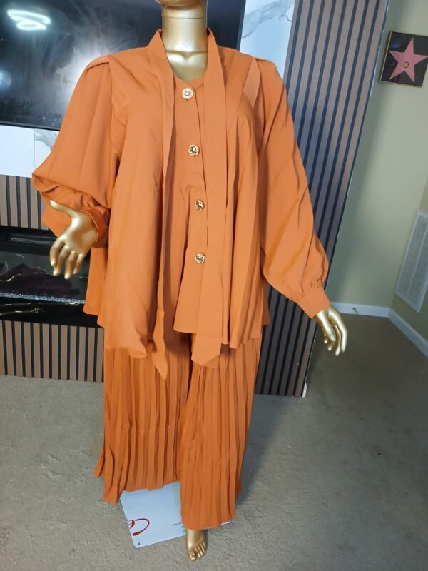 Orange Two-Piece Ensemble Set